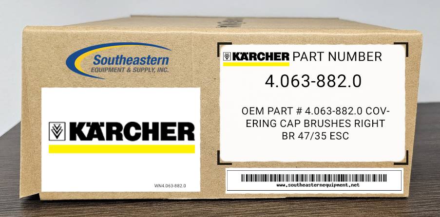 Karcher OEM Part # 4.063-882.0 Covering Cap Brushes Right Br 47/35 Esc