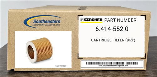 Karcher OEM Part # 6.414-552.0 Cartridge Filter (Dry)