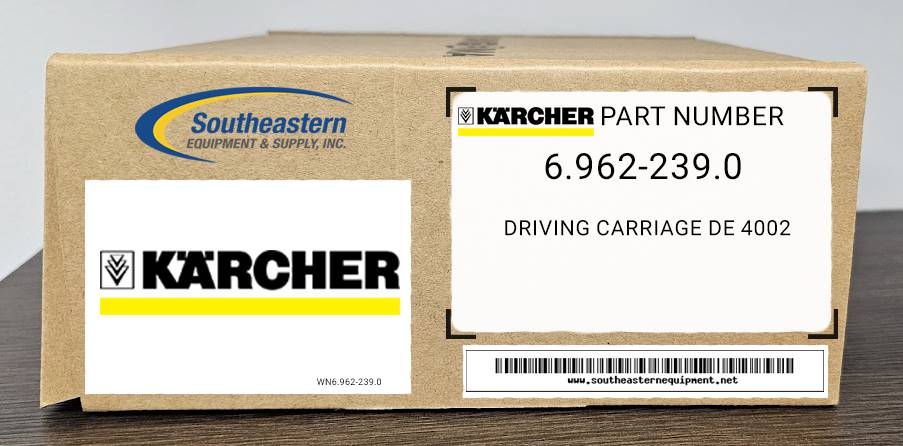 Karcher OEM Part # 6.962-239.0 Driving Carriage De 4002