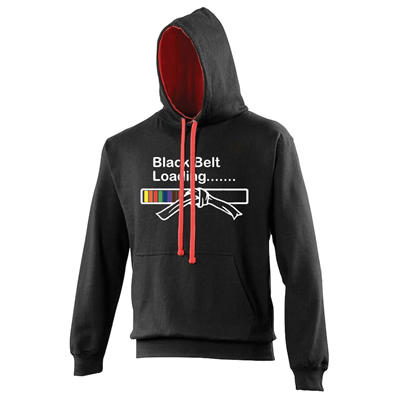 Black Belt Loading Hoodie Adults