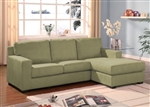 Vogue Reversible Chaise Sectional in Sage Color Fabric by Acme - 05915