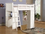 Willoughby White Finish Twin Loft Bed by Acme - 10970