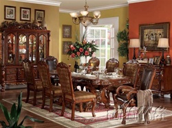 Dresden 7 Piece Dining Set in Cherry Finish by Acme - 12150