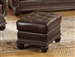 Anondale Brown Leather Ottoman by Acme - 15034