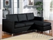 Kemen Black Bycast Reversible Chaise Sectional by Acme - 15065