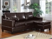 Vogue Reversible Chaise Sectional in Espresso Leather by Acme - 15913-R
