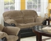 Connell Brown Corduroy / Espresso Bycast Loveseat by Acme - 15946