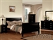 Louis Philippe III 6 Piece Bedroom Set in Black Finish by Acme - 19500