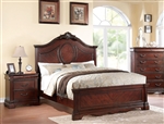 Estrella Panel Bed in Dark Cherry Finish by Acme - 20730Q