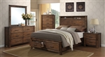 Merrilee Storage Bed 6 Piece Bedroom Set in Oak Finish by Acme - 21680