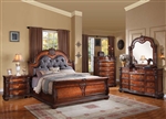 Nathaneal 6 Piece Bedroom Set in Tobacco Finish by Acme - 22310