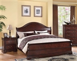 Beverly Sleigh Bed in Dark Cherry Finish by Acme - 22730Q