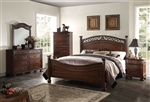 Manfred Low Post Bed 6 Piece Bedroom Set in Dark Walnut Finish by Acme - 22770