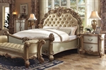 Vendome Bed in Gold Patina Finish by Acme - 23000Q