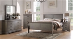 Louis Philippe 6 Piece Bedroom Set in Antique Gray Finish by Acme - 23860