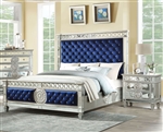 Varian Bed in Silver Finish by Acme - 26150Q