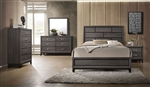 Valdemar 6 Piece Bedroom Set in Weathered Gray Finish by Acme - 27050