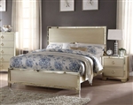 Voeville II Panel Bed in Champagne Finish by Acme - 27140Q