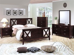 6 Piece Joplin Bedroom Set in Espresso Finish by Acme - 4210Q