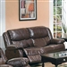 Fullerton Reclining Loveseat in Brown Bonded Leather Match by Acme - 50011