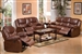 Fullerton 2 Piece Power Reclining Set in Brown Bonded Leather by Acme - 50204-S