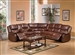 Fullerton 3 Piece Power Reclining Sectional in Brown Bonded Leather by Acme - 50204-SEC