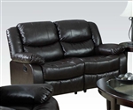 Fullerton Power Reclining Loveseat in Espresso Bonded Leather by Acme - 50671