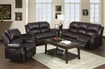 Josef 2 Piece Reclining Set in Brown Polished Microfiber by Acme - 50775-S