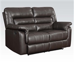 Neon Reclining Loveseat in Dark Brown Leather by Acme - 50841
