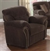 Patricia Chocolate Velvet Recliner by Acme - 50957