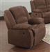 Bailey Dark Brown Chenille Rocker Recliner by Acme - 51027