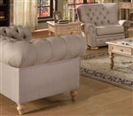 Shantoria Beige Linen Loveseat by Acme - 51306