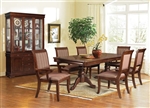 Mahavira Double Pedestal Table 7 Piece Dining Set in Espresso Finish by Acme - 60680