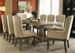 Landon 5 Piece Dining Set in Salvage Brown Finish by Acme - 60737-5