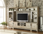 Voeville Entertainment Center in Antique Gold Finish by Acme - 91200