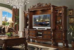 Dresden Entertainment Center in Cherry Oak Finish by Acme - 91335