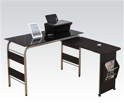 Garion Black Computer Desk with Pull Out Desk by Acme - 92058