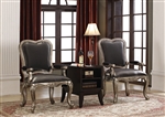 Chantelle 3 Piece Accent Chair and Table Set by Acme - 96204-3