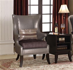 Chantelle 2 Piece Accent Chair and Table Set by Acme - 96206-2