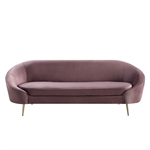 Abey Sofa in Pink Velvet Finish by Acme - 00205