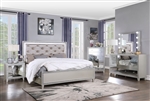 Sliverfluff 6 Piece Bedroom Set in PU & Champagne Finish by Acme - 00239