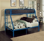 Tritan Twin/Full Bunk Bed in Blue Finish by Acme - 02053BU