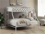 Tritan Twin/Full Bunk Bed in White Finish by Acme - 02053WH