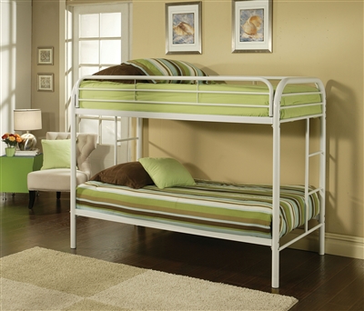 Thomas Twin/Twin Bunk Bed in White Finish by Acme - 02188WH