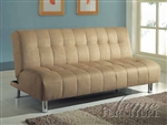 Sylvia Beige Microfiber Adjustable Sofa Bed by Acme - 05635