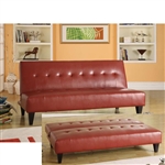 Conrad Red Bycast Adjustable Sofa by Acme - 05856