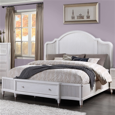 Celestia Bed in Off White Finish by Acme - 22110Q