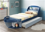 Neptune II Twin Bed in Gray/Navy Finish by Acme - 30620T
