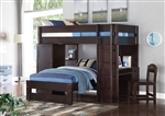 Lars Twin/Twin Loft Bed in Wenge Finish by Acme - 37495