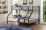 Caius Twin XL/Queen Bunk Bed in Gunmetal Finish by Acme - 37605